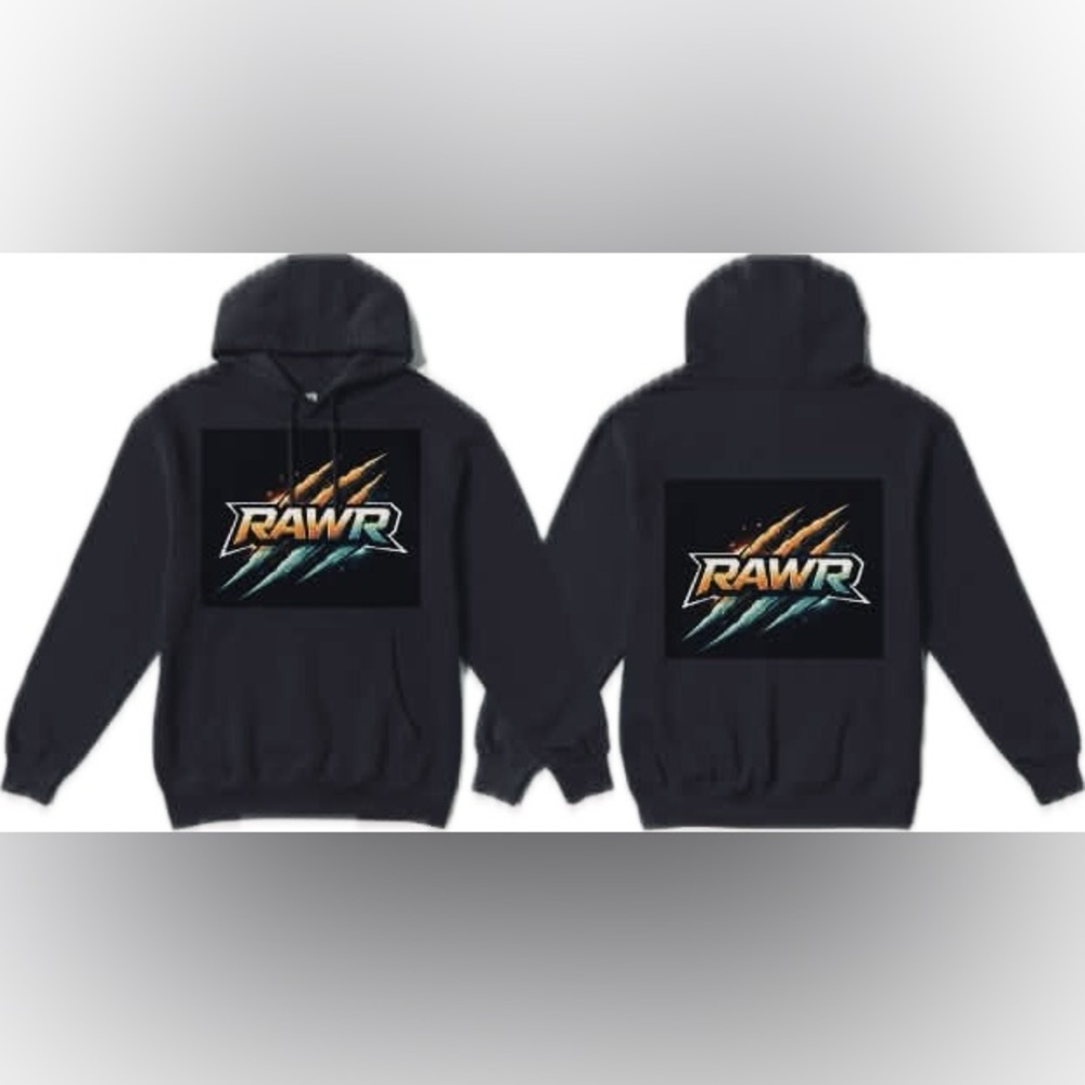 Men's Black Graphic Hoodie